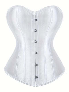 Strapless corset met vetersluiting en knoopsluiting