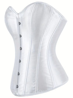 Strapless corset met vetersluiting en knoopsluiting