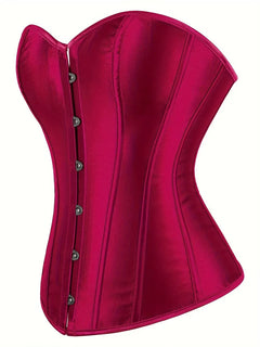 Strapless corset met vetersluiting en knoopsluiting