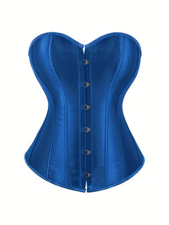 Strapless corset met vetersluiting en knoopsluiting