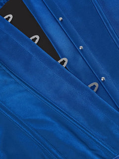 Strapless corset met vetersluiting en knoopsluiting
