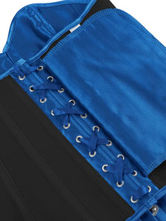 Strapless corset met vetersluiting en knoopsluiting
