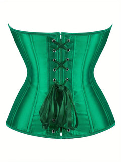 Strapless corset met vetersluiting en knoopsluiting
