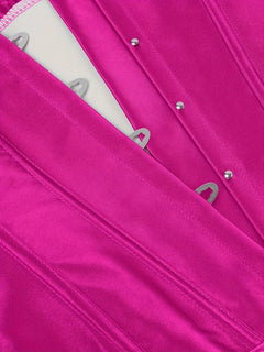 Strapless corset met vetersluiting en knoopsluiting