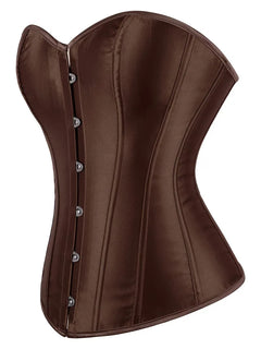 Strapless corset met vetersluiting en knoopsluiting