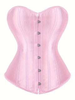 Strapless corset met vetersluiting en knoopsluiting
