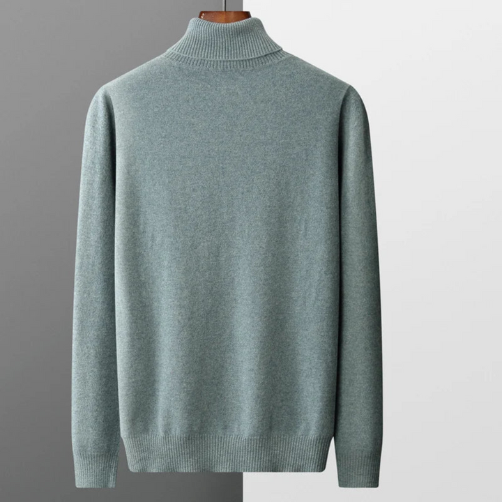Trui met hoge turtleneck kraag en lange mouwen