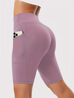 Slim-fit high-waisted shorts