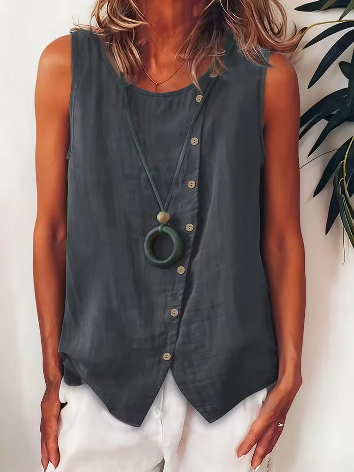 Bohemian dames blouse met knopen