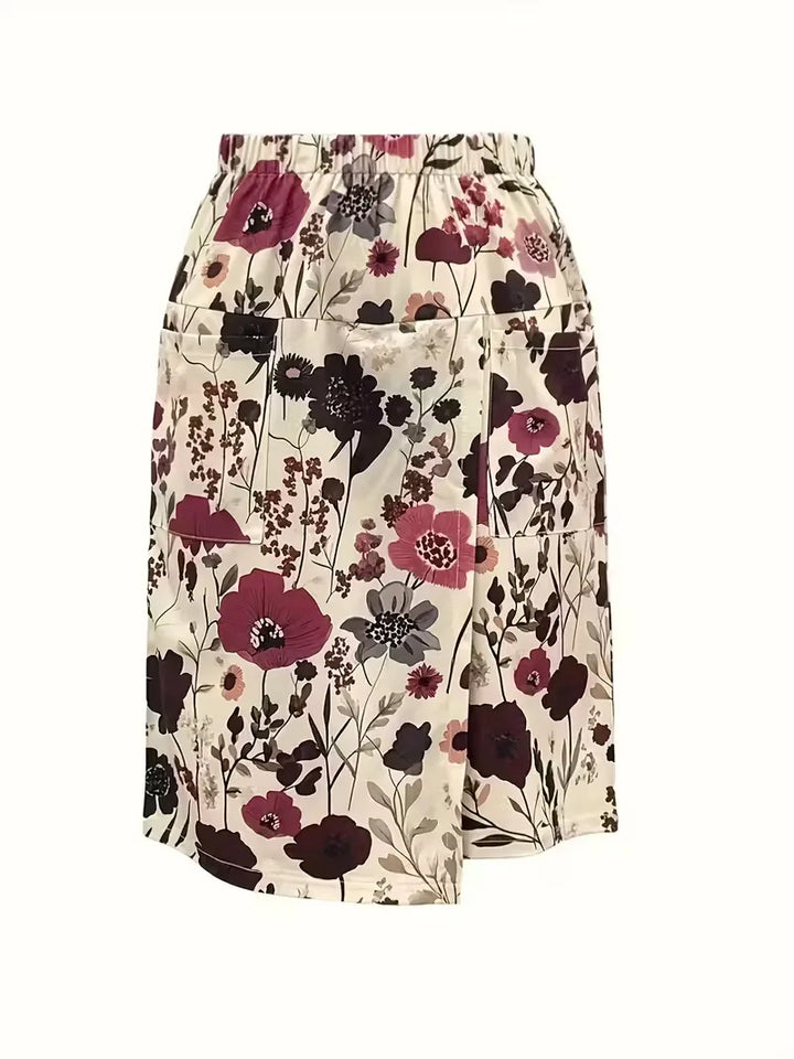 Korte broek met bloemenprint