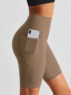 Sportshort met hoge taille