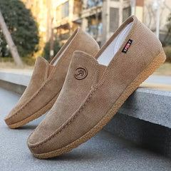Loafers met corduroy bovenkant