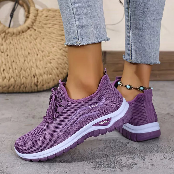 Lage sneaker met ademend mesh