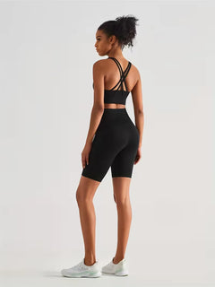 Sportshort met hoge taille
