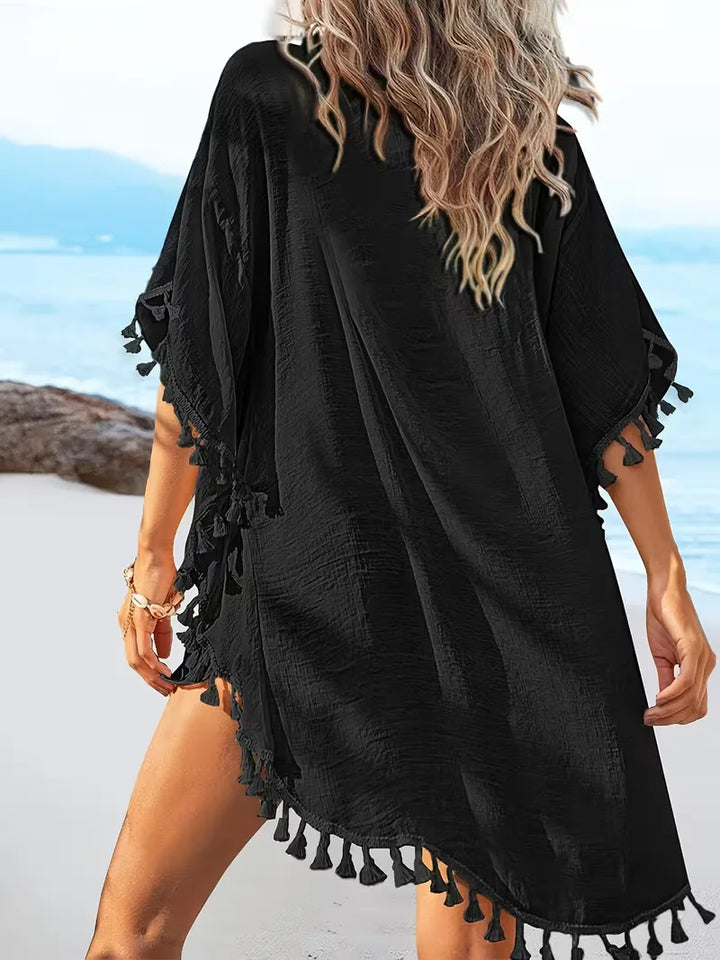 Bohemian cover-up met kant