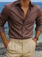 Casual overhemd met V-neck