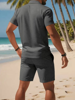 Zomer kledingset met polo en shorts