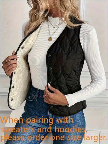 Bodywarmer met knoopsluiting