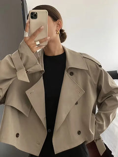 Trenchcoat met oversized fit