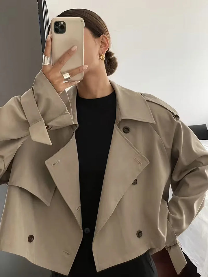 Trenchcoat met oversized fit