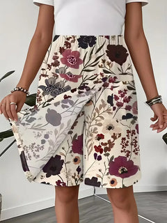 Korte broek met bloemenprint