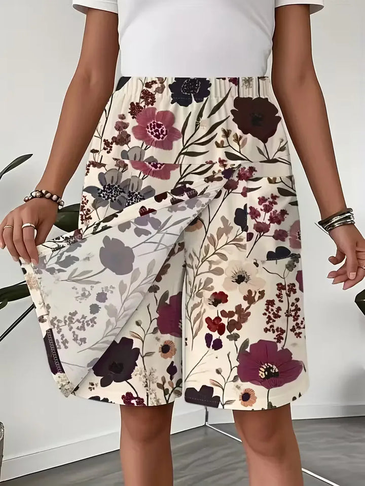 Korte broek met bloemenprint