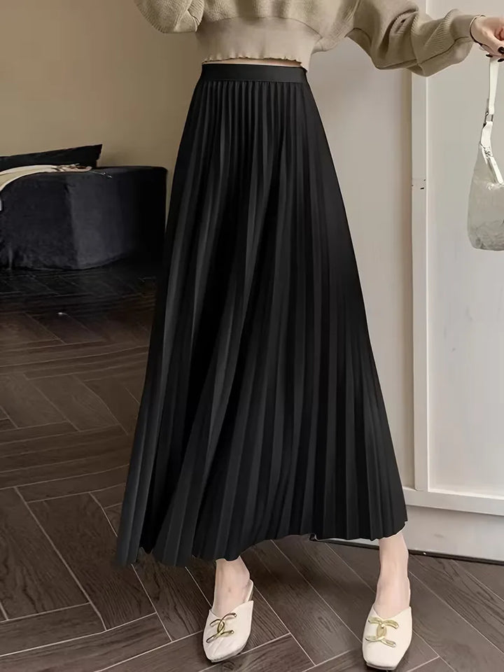 Plooirok met hoge taille