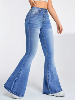 Flared jeans met hoge taille