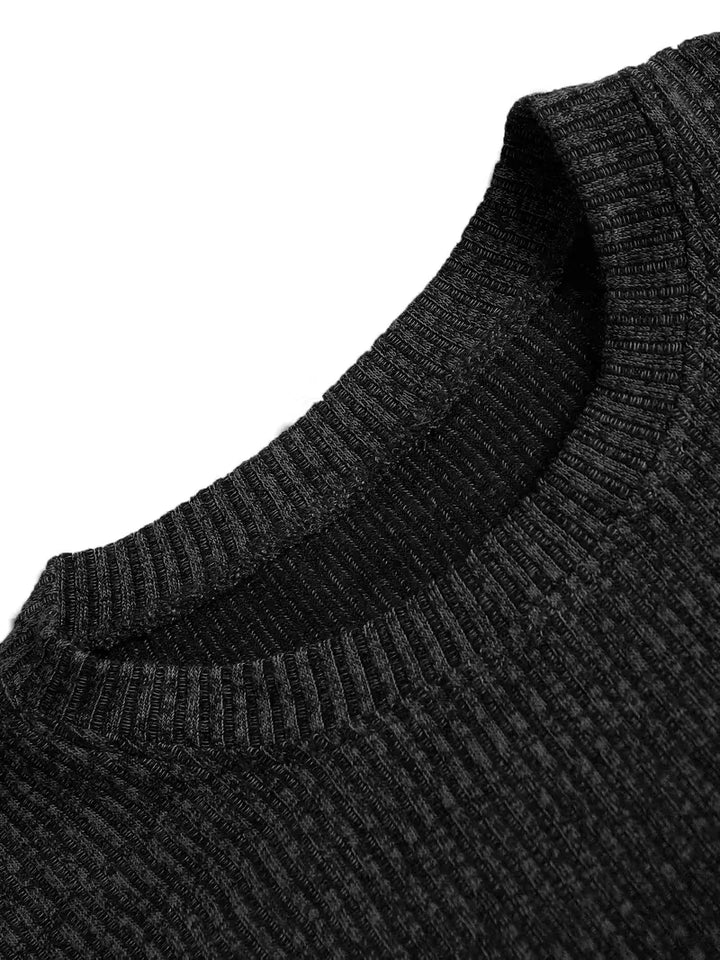 Casual heren T-shirt met jacquard patroon