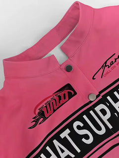 Bomberjack met graphic text