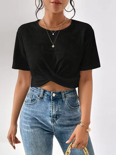 T-shirt met twistdetail