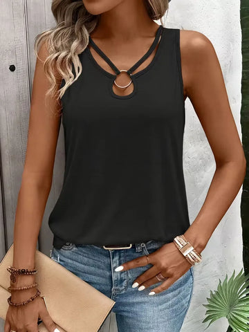 tanktop met ringdetail