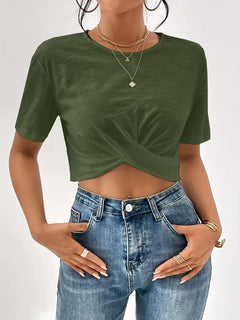 T-shirt met twistdetail