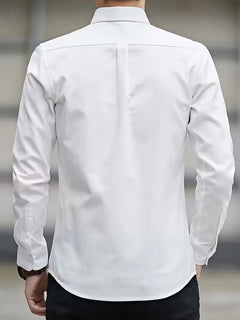 Casual overhemd met mandarin collar