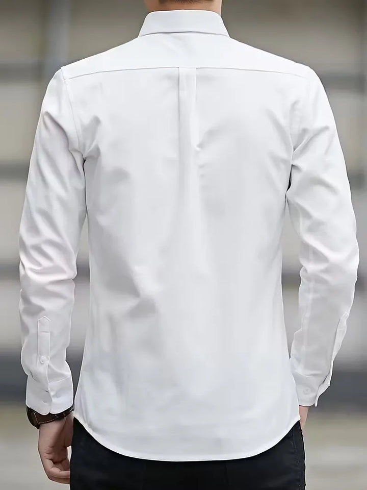 Casual overhemd met mandarin collar