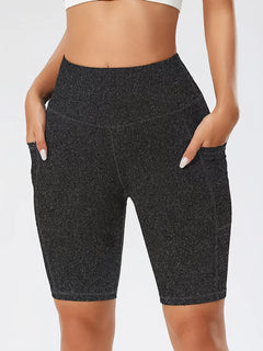 Slim-fit high-waisted shorts