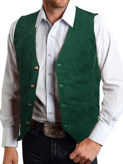 Gilet met V-hals en knopen