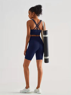 Sportshort met hoge taille