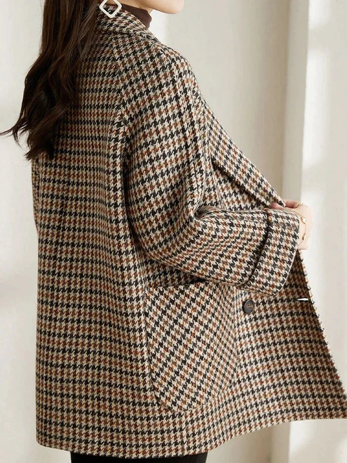 ALIYA | Elegante warme damesjas in de kleur Bruin voor dames in stijl ideaal voor de winter