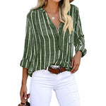 Gestreepte blouse - perfect voor elke gelegenheid. Biedt moeiteloos comfort, warmte en een trendy uitstraling. Gemaakt van duurzaam materiaal van hoge kwaliteit.