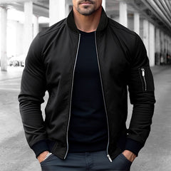 Armand | Stijlvol bomberjack voor mannen in de kleur Zwart voor heren in Streetwear stijl ideaal voor de herfst.