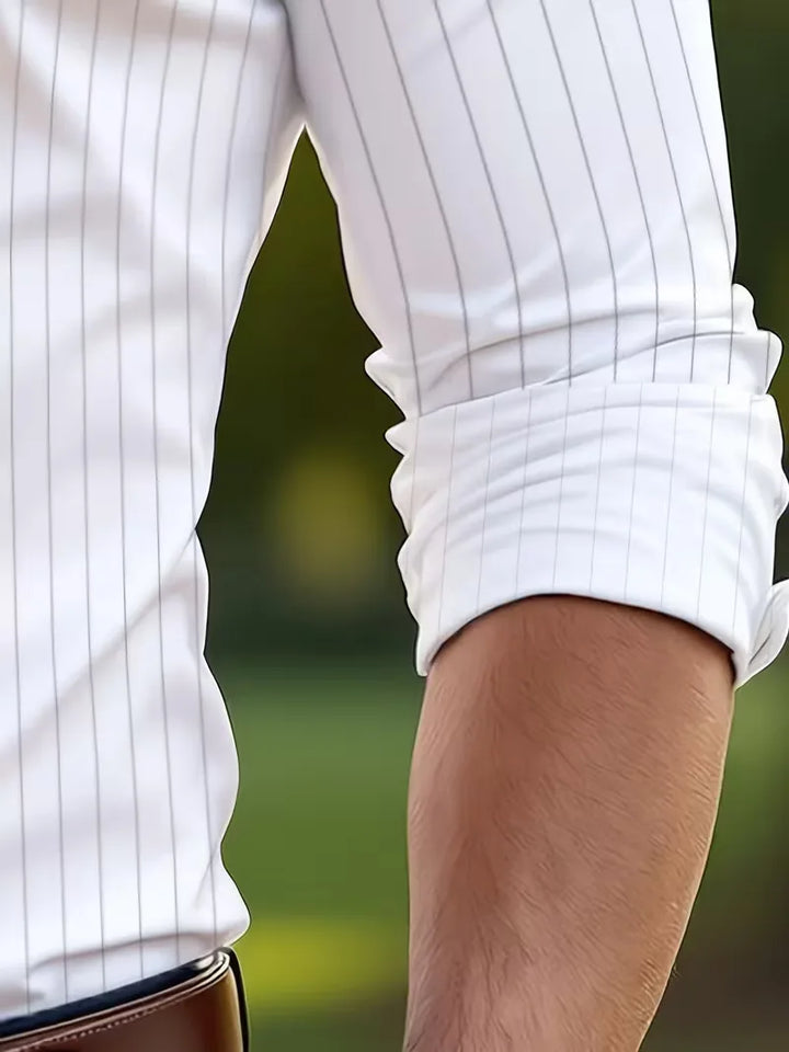 Nette overhemd met mandarin kraag