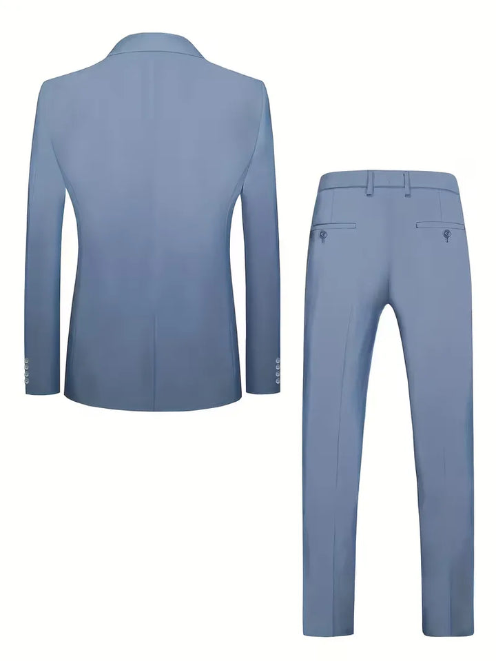 Drie-delig slim fit pak