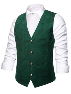 Gilet met V-hals en knopen
