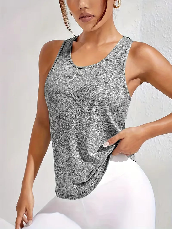 Sporttop met racerback en mesh