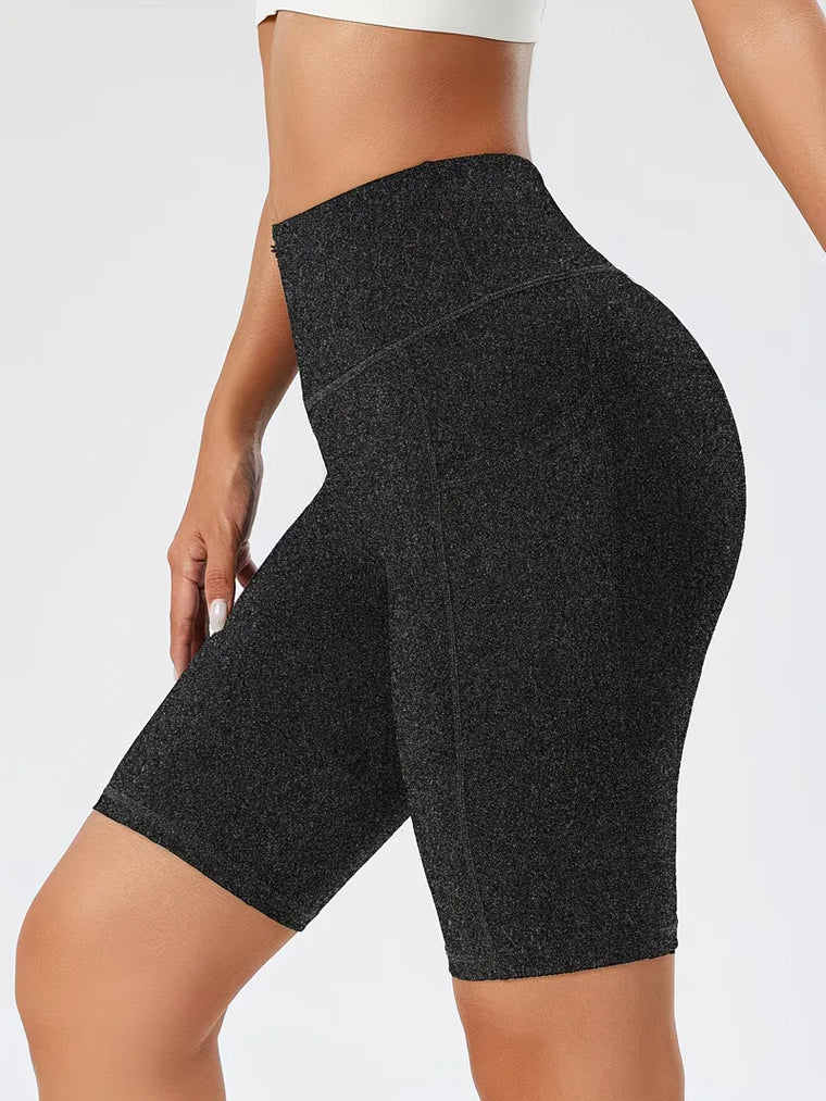 Slim-fit high-waisted shorts