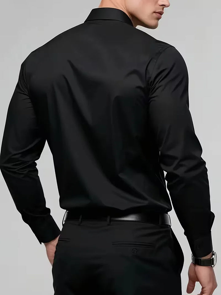 Nette overhemden slim fit mandarin kraag