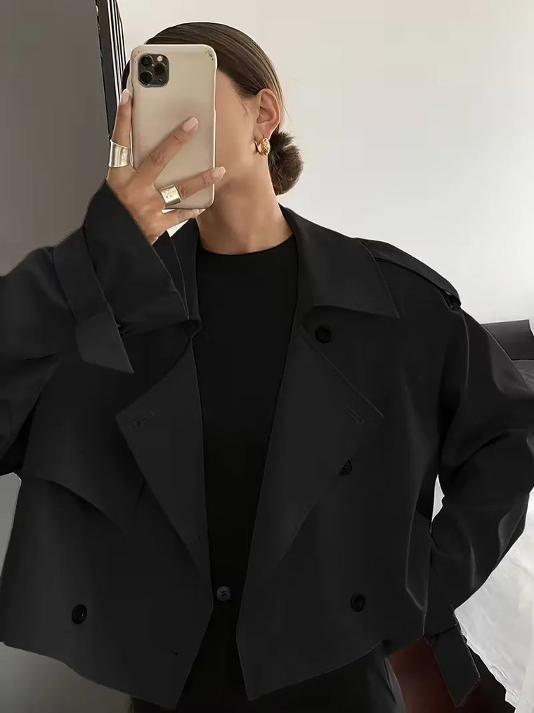Trenchcoat met oversized fit