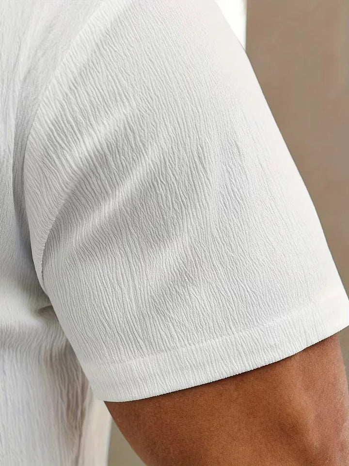 Shirt met mandarin kraag