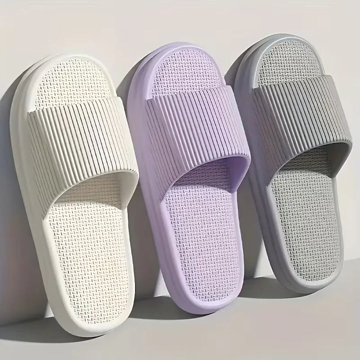 Badslippers met dikke zool